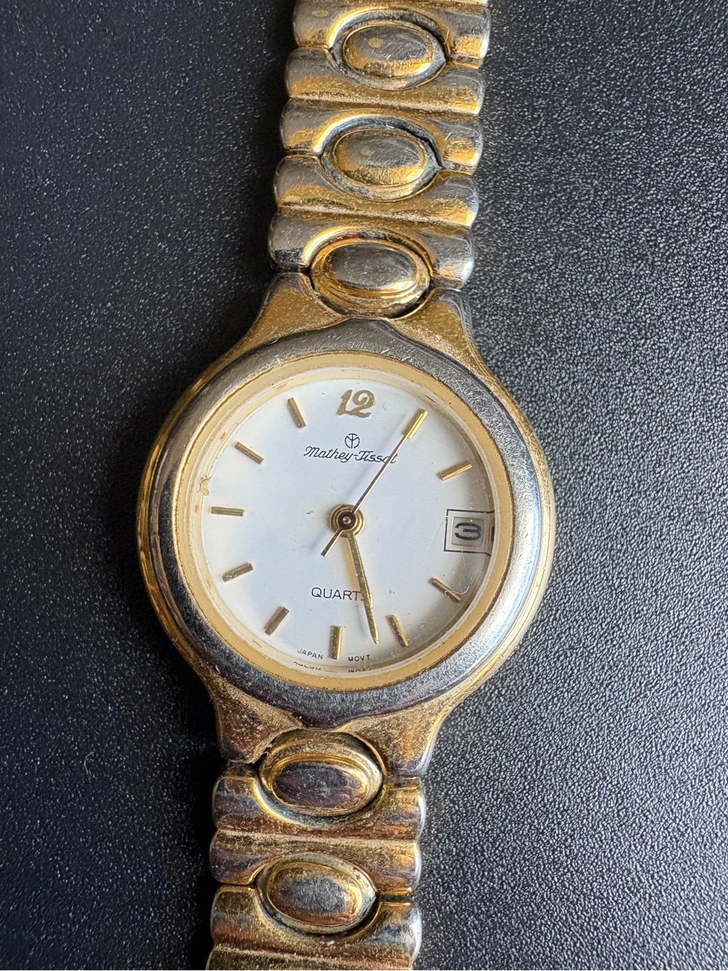 Mathey-Tissot Women’s Bi-Color Quartz Watch White Dial